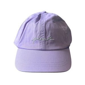 VS PINK Lavender Cotton Baseball Hat OS
